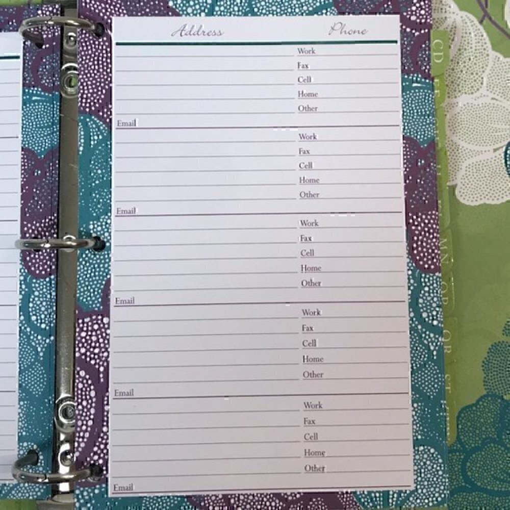 Mudlark "Aubrey" Refillable Address Book - Picture 8 of 9